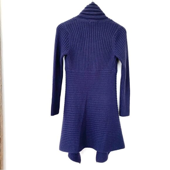 Hekla & Co. open cardigan with waterfall front in a wool blend, made in Italy - Picture 6 of 11